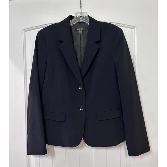 Nine West Jackets & Blazers - 🖤 Nine West Women’s Sport Coat — Sz 10 — BLK, Fitted, 2‑Button Timeless Staple